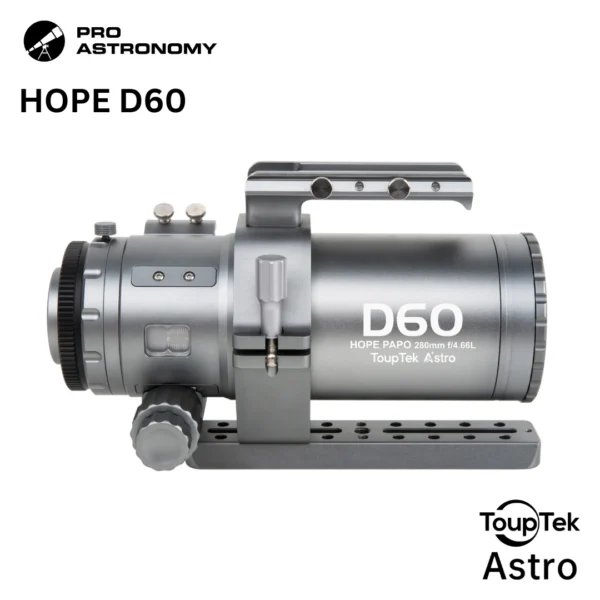 ToupTek HOPE D60 60 mm apochromatic astrograph side profile