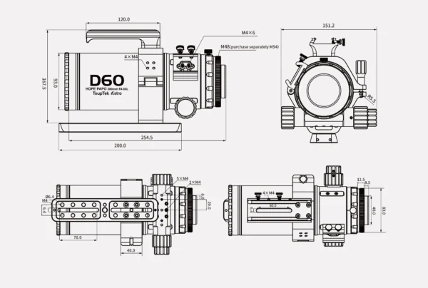 Hope D60 Size and Dimensions
